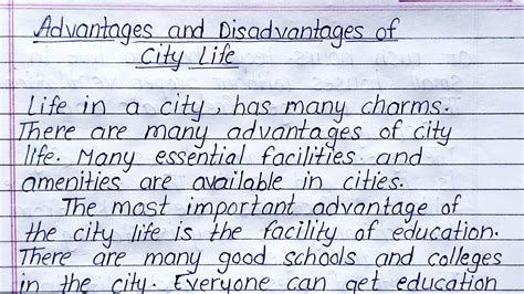 advantage and disadvantage of living in a big city|Advantages and Disadvantages of Living In A City.